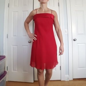 Niki Livas Red Cocktail Dress